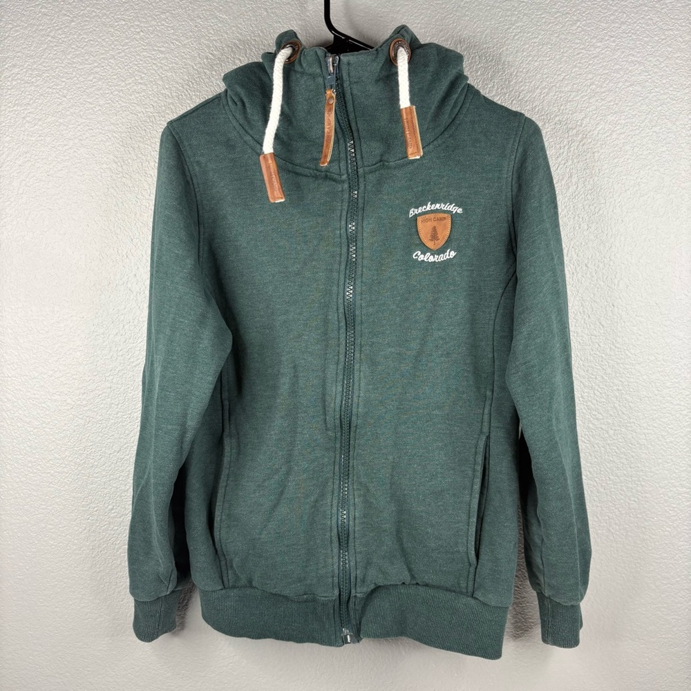 High Camp Outfitters Forest Green Funnel Neck Hoodie